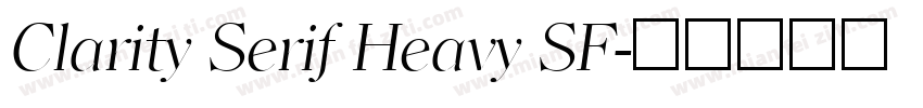 Clarity Serif Heavy SF字体转换